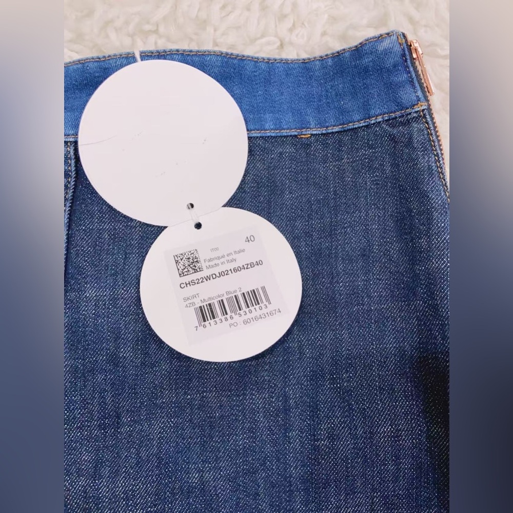NWT $395 See By Chloe Patchwork Denim Mini Skirt - Picture 6 of 9